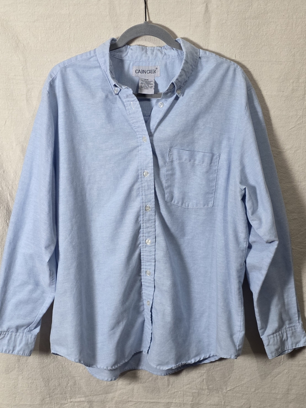 Cabin Creek Light Blue Women's Button-Down Shirt